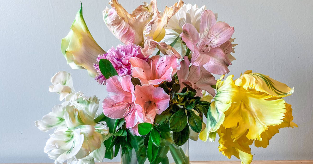 Easter bouquet with Encore Azaleas