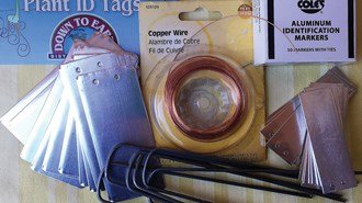 making name tags for plants