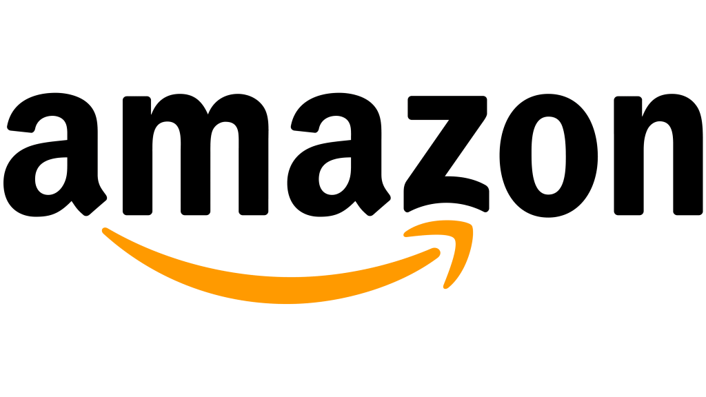 The amazon logo on a green background.
