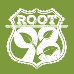 Root 98 logo on a green background.